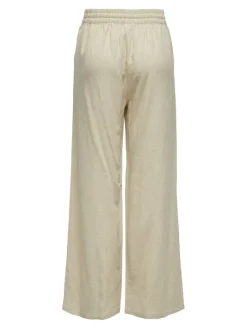 JDYSAY HW LINEN WIDE PANT WVN NOOS oatmeal