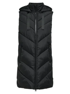 JDYSKYLAR LIFE HOOD WAISTCOAT OTW NOOS black