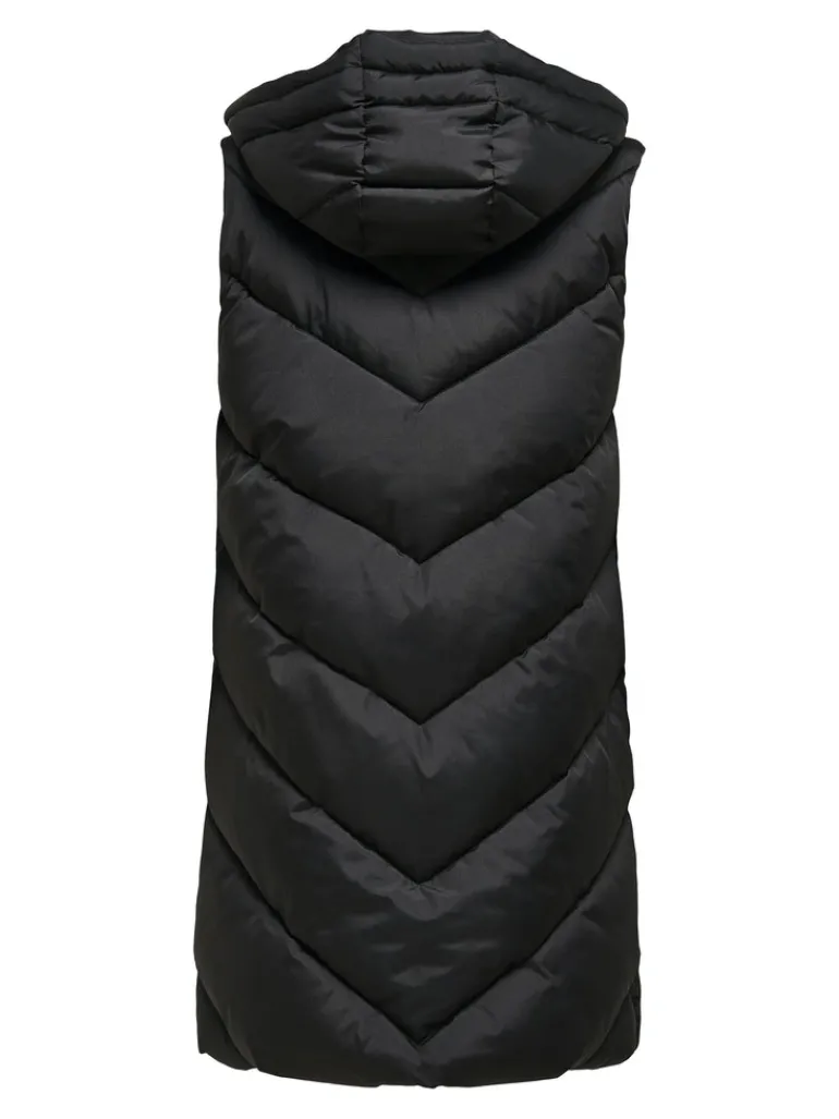 JDYSKYLAR LIFE HOOD WAISTCOAT OTW NOOS black