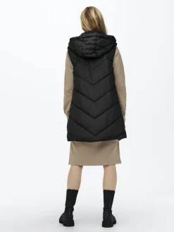 JDYSKYLAR LIFE HOOD WAISTCOAT OTW NOOS black