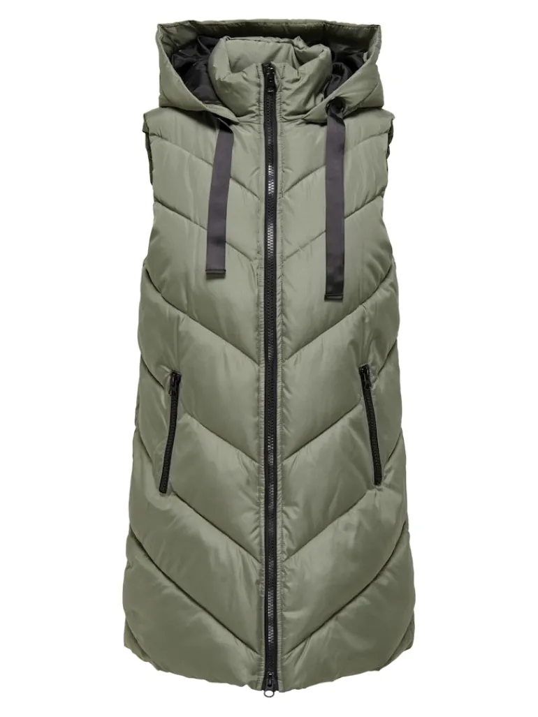 JDYSKYLAR LIFE HOOD WAISTCOAT OTW NOOS vetiver