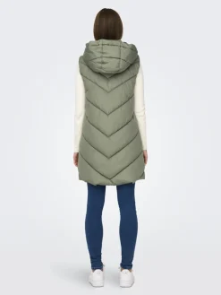 JDYSKYLAR LIFE HOOD WAISTCOAT OTW NOOS vetiver