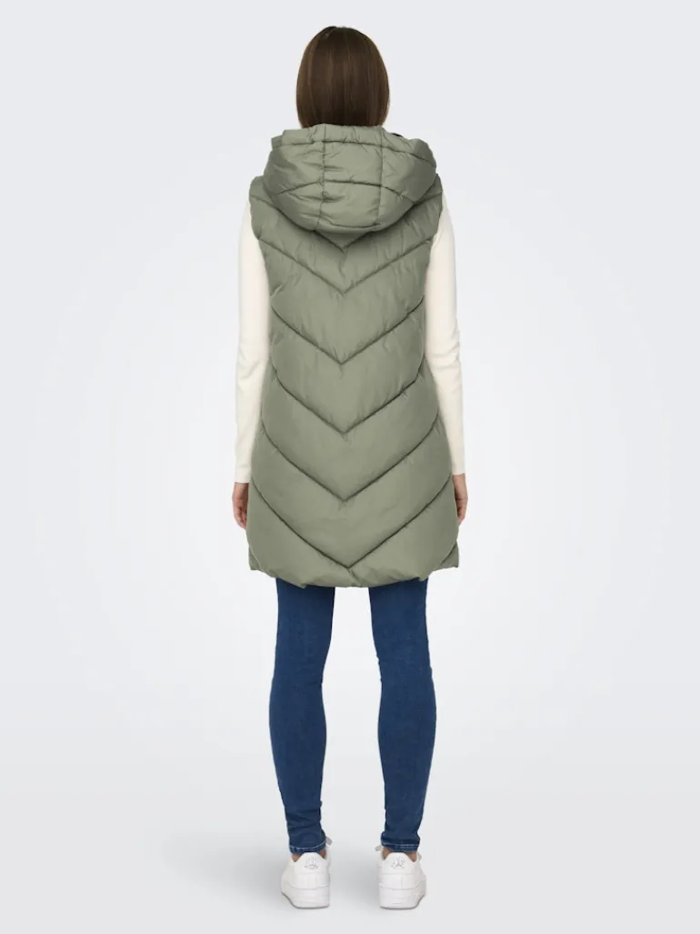 JDYSKYLAR LIFE HOOD WAISTCOAT OTW NOOS vetiver