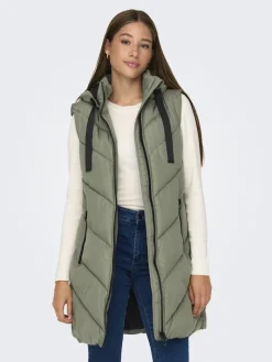 JDYSKYLAR LIFE HOOD WAISTCOAT OTW NOOS vetiver