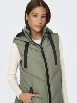 JDYSKYLAR LIFE HOOD WAISTCOAT OTW NOOS vetiver