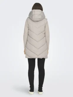 JDYSKYLAR LIFE HOOD WAISTCOAT OTW NOOS chateau gray
