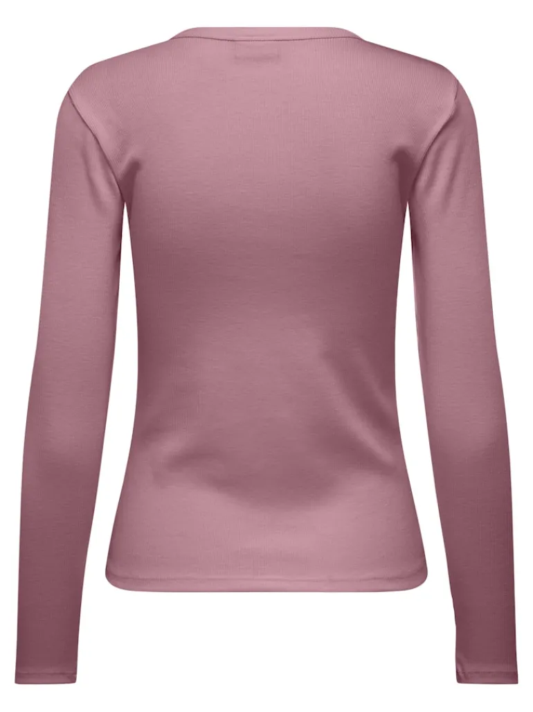 JDYSOLAR L/S O NECK TOP JRS DIA lilas