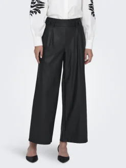 JDYSOYA GEGGO PU PANT JRS NOOS black