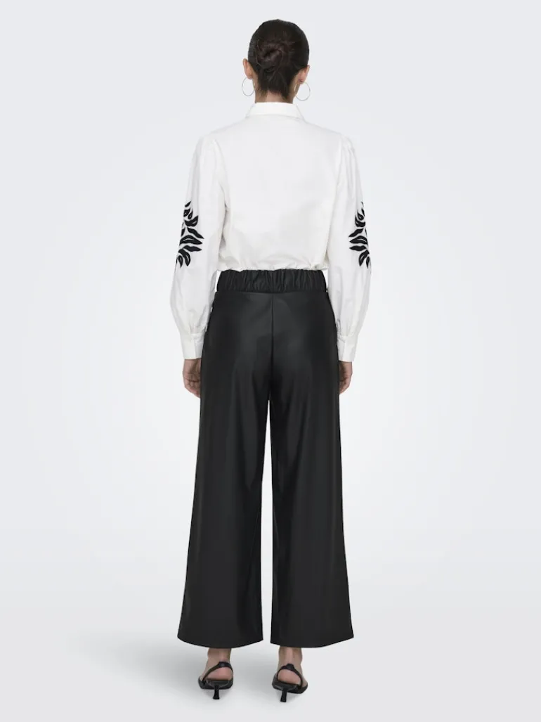 JDYSOYA GEGGO PU PANT JRS NOOS black