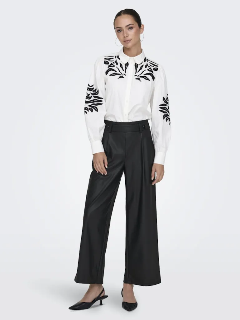 JDYSOYA GEGGO PU PANT JRS NOOS black