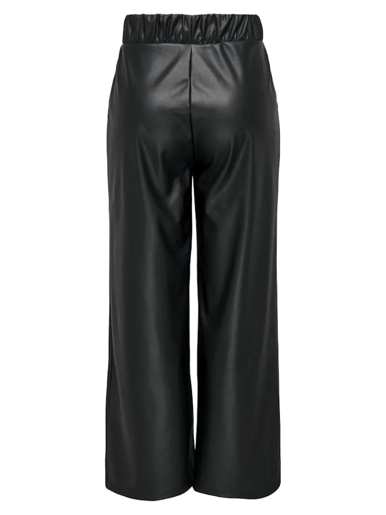 JDYSOYA GEGGO PU PANT JRS NOOS black