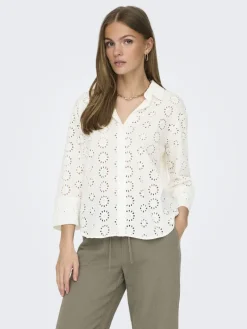 JDYTALLIE 3/4 LONG SHIRT WVN NOOS cloud dancer
