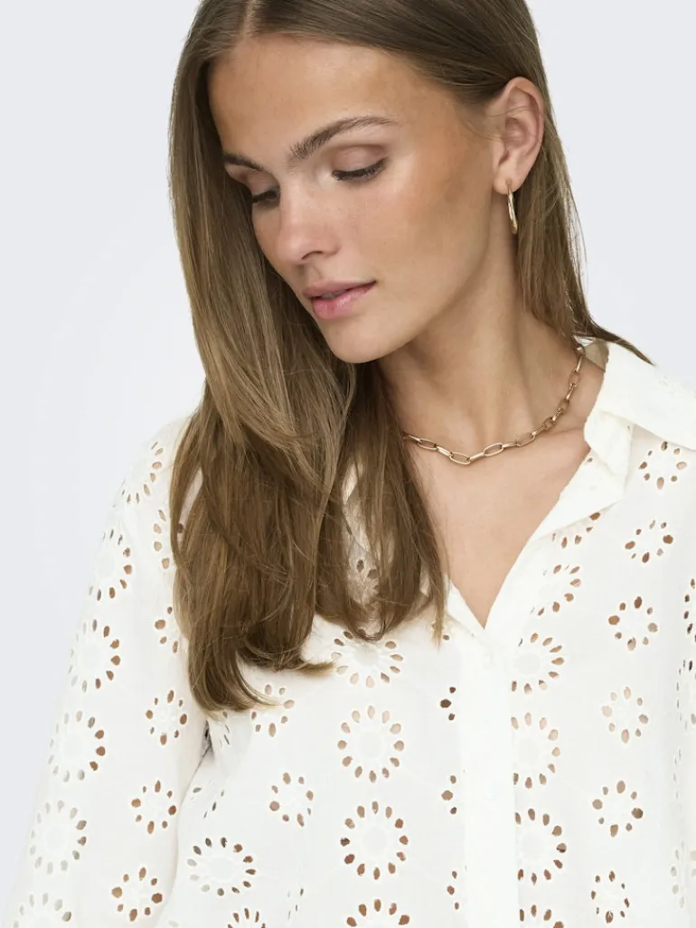 JDYTALLIE 3/4 LONG SHIRT WVN NOOS cloud dancer
