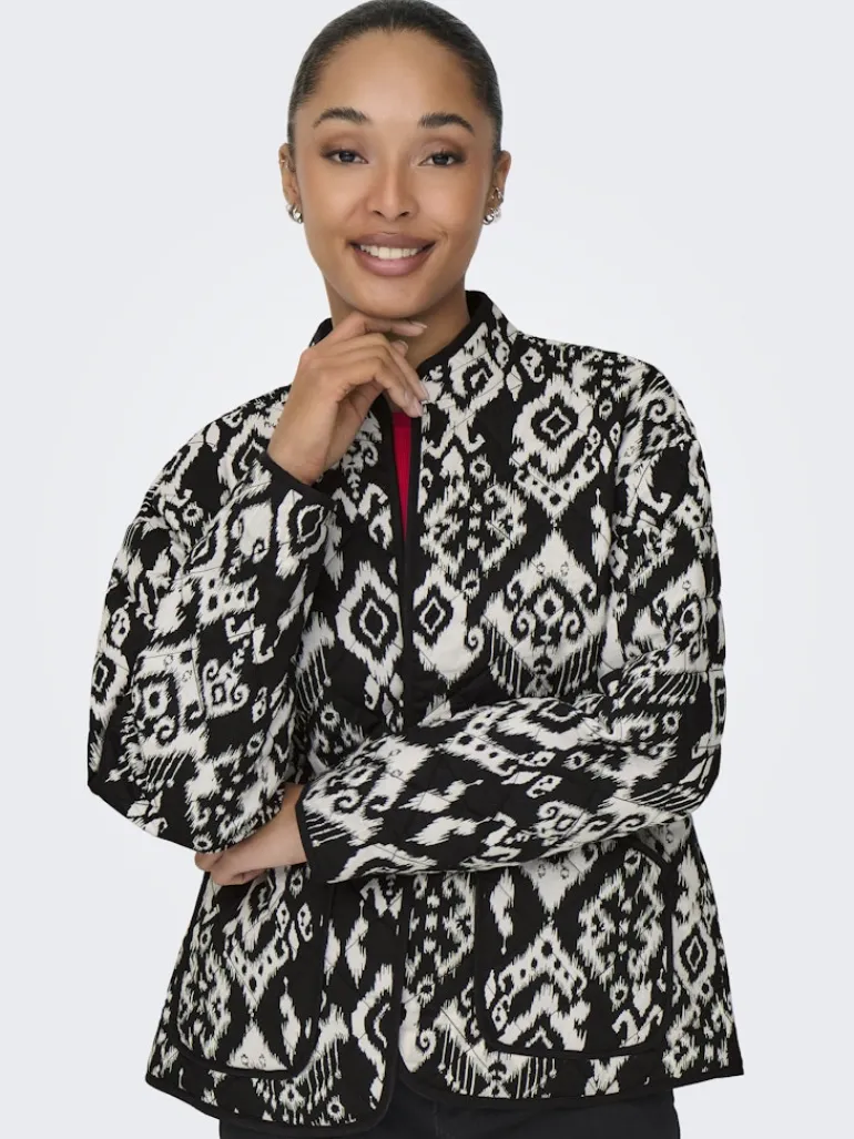JDYTIGER L/S BOMBER WVN black