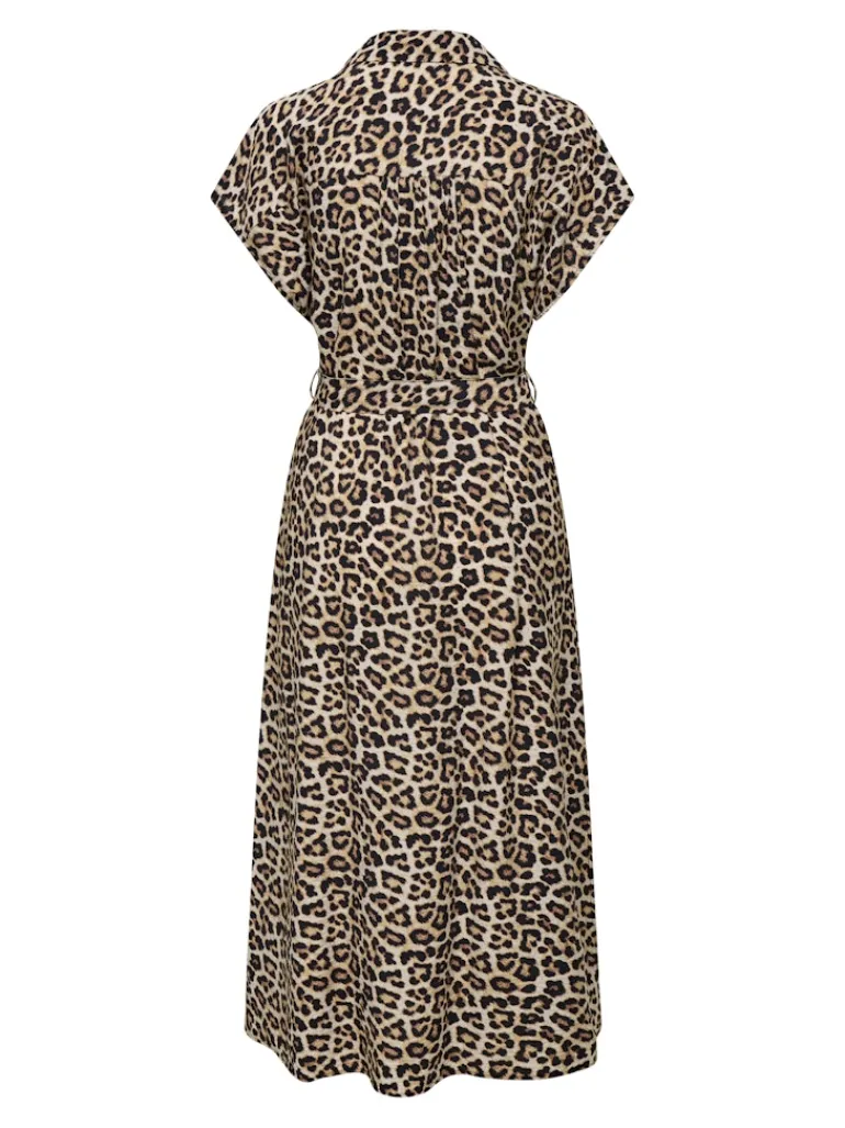 JDYTROYA LIFE S/L MIDI DRESS WVN DIA pumice stone