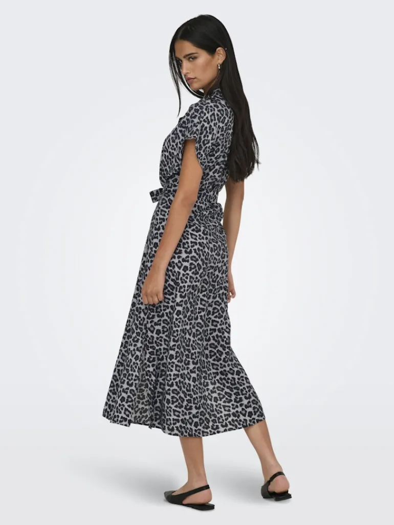 JDYTROYA LIFE S/L MIDI DRESS WVN DIA monument