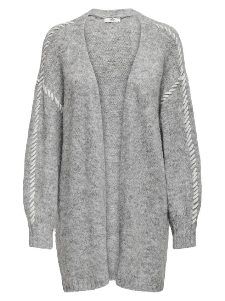 JDYZOEY LIFE L/S STITCH CARDIGAN KNT light grey melange