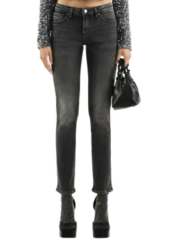 Jeans-Hose grau