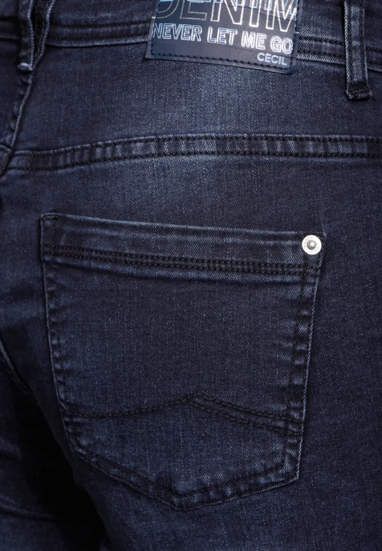 Jeans im Casual Fit blue black used wash