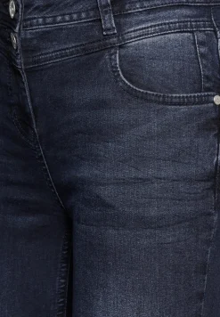 Jeans im Slim Fit blue black used wash