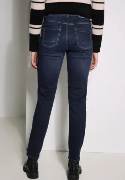 Jeans im Slim Fit mid blue used wash