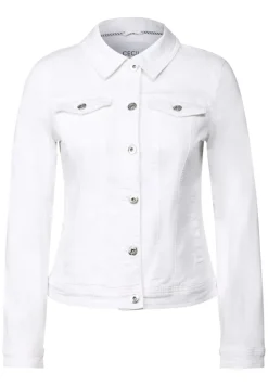Jeansjacke mit Taschen white