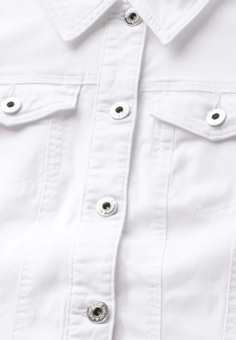 Jeansjacke mit Taschen white