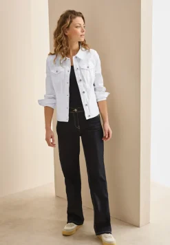 Jeansjacke mit Taschen white