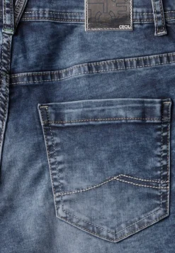 3/4 Jeans mid blue used wash