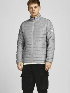 JJEACE SPRING PUFFER COLLAR SN light grey melange