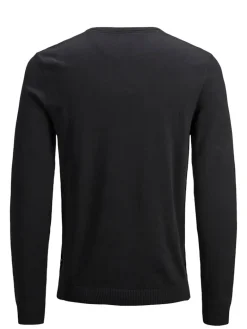 JJEBASIC KNIT V-NECK NOOS black