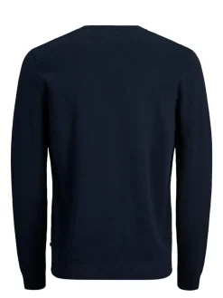 JJEBASIC KNIT V-NECK NOOS navy blazer1