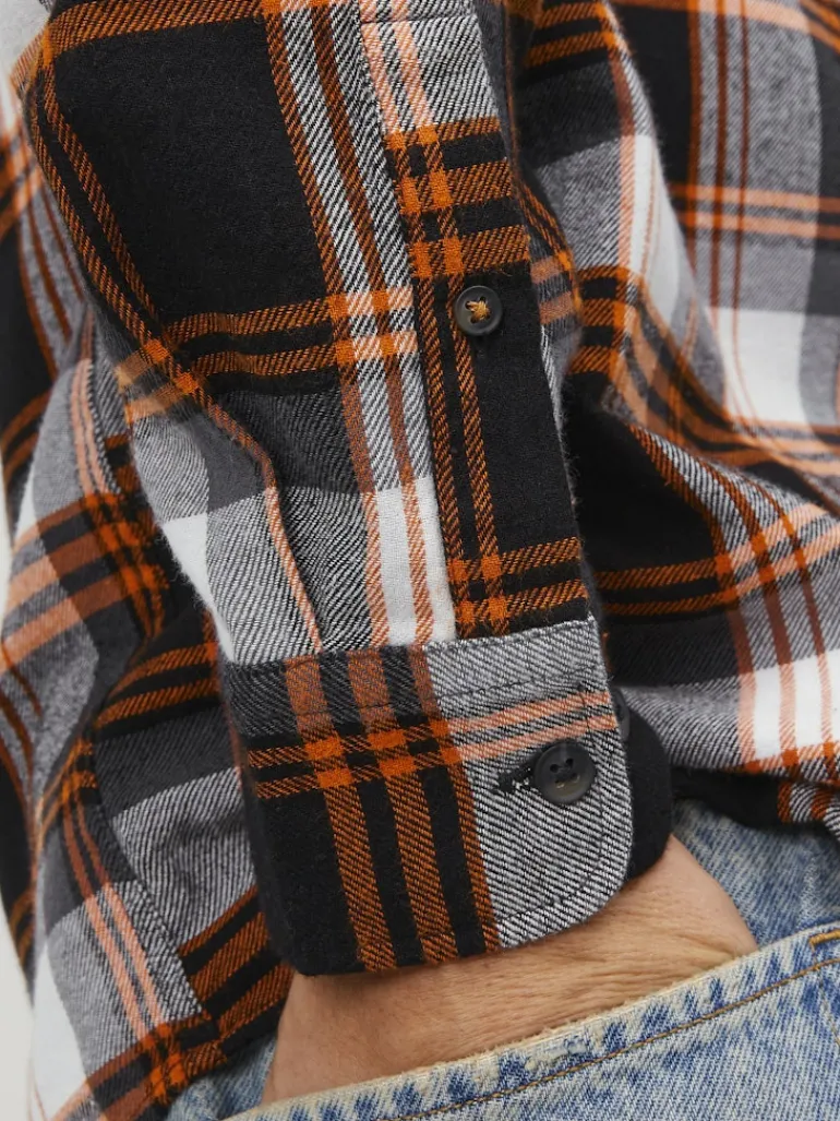 JJECLASSIC AUTUMN CHECK SHIRT LS SN hawaiian sunset