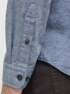 JJECLASSIC MELANGE SHIRT L/S NOOS faded denim