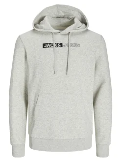 JJECORP LOGO SWEAT HOOD PLAY NOOS white melange
