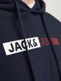 JJECORP LOGO SWEAT HOOD PLAY NOOS navy blazer2