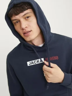 JJECORP LOGO SWEAT HOOD PLAY NOOS navy blazer2