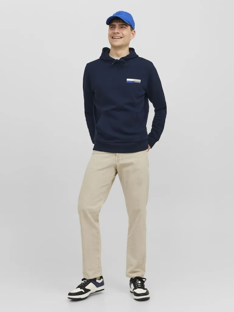 JJECORP LOGO SWEAT HOOD PLAY NOOS navy blazer1