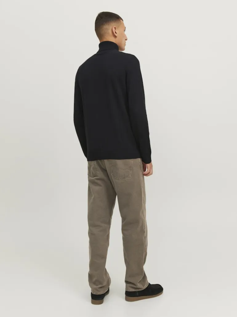 JJEEMIL KNIT ROLL NECK NOOS black