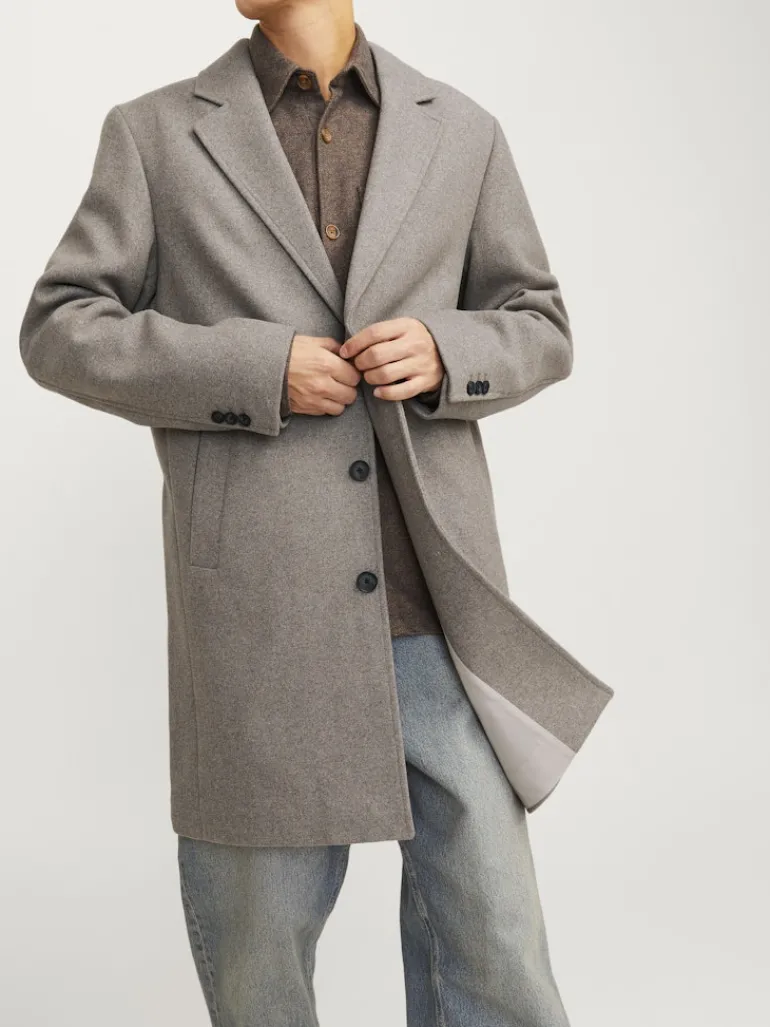 JJEHARRISON WOOL BLEND COAT SN greige