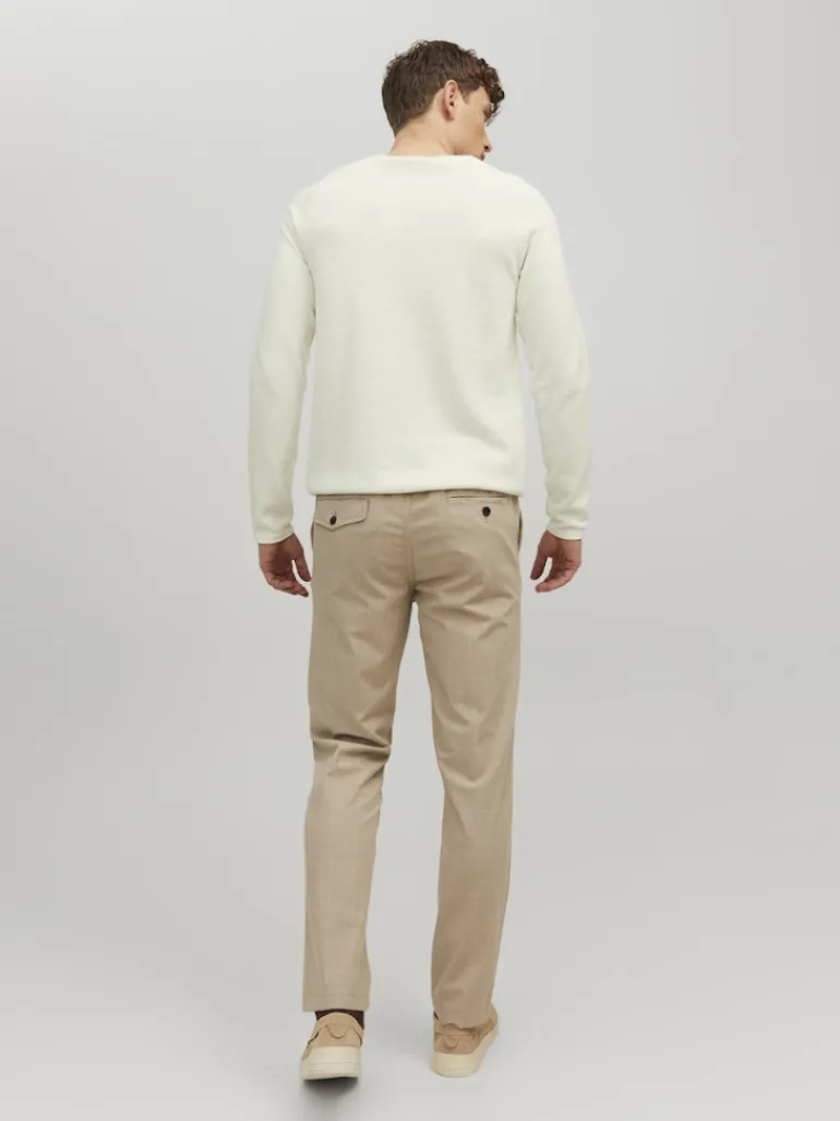 JJEHILL KNIT CREW NECK NOOS cloud dancer