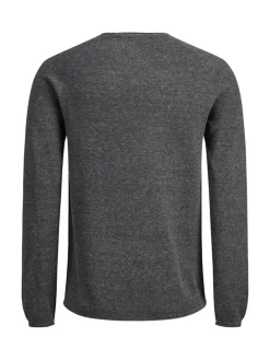 JJEHILL KNIT CREW NECK NOOS dark grey melange