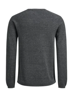 JJEHILL KNIT CREW NECK NOOS dark grey melange