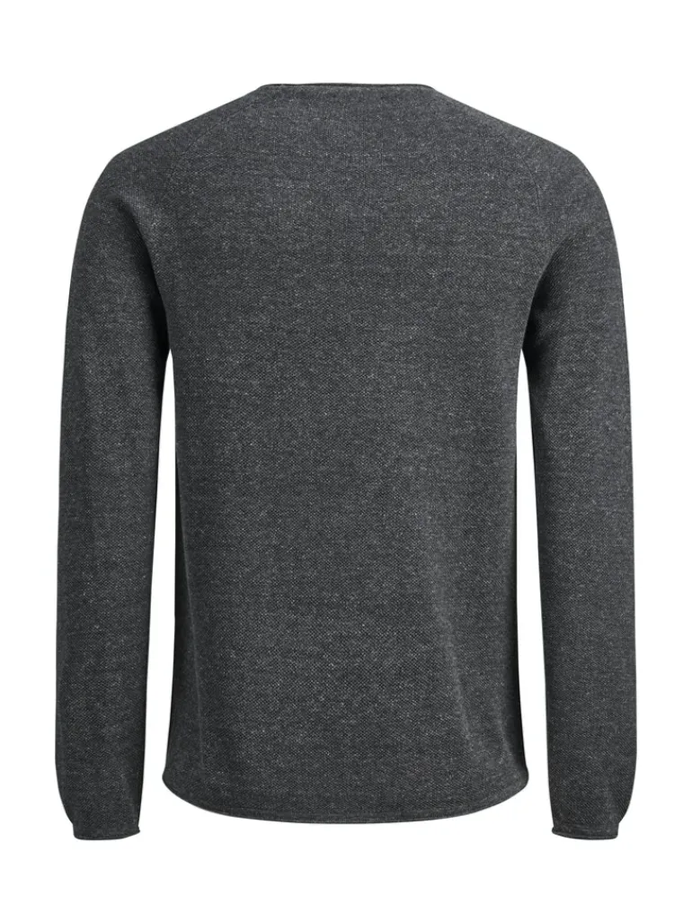 JJEHILL KNIT CREW NECK NOOS dark grey melange