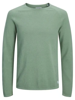 JJEHILL KNIT CREW NECK NOOS granite green