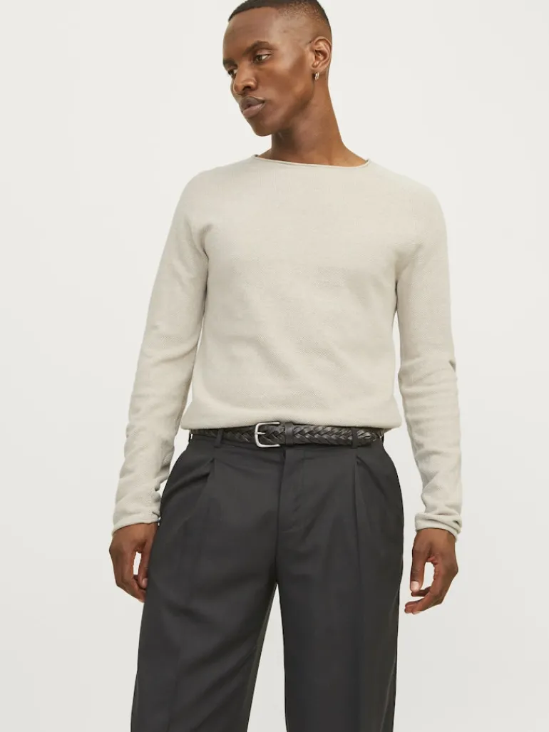 JJEHILL KNIT CREW NECK NOOS hellgrau2