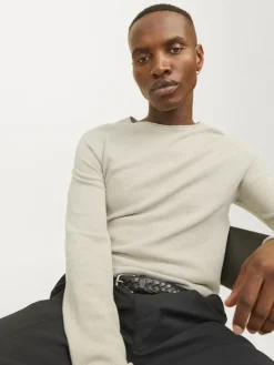 JJEHILL KNIT CREW NECK NOOS hellgrau2