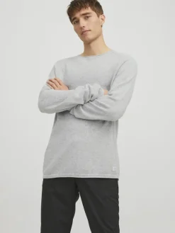JJEHILL KNIT CREW NECK NOOS hellgrau1