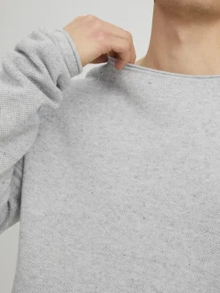 JJEHILL KNIT CREW NECK NOOS hellgrau1