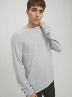 JJEHILL KNIT CREW NECK NOOS hellgrau1